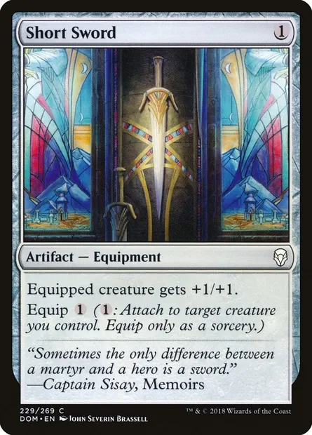 Short Sword, Magic card DOM 229 — Dominaria set