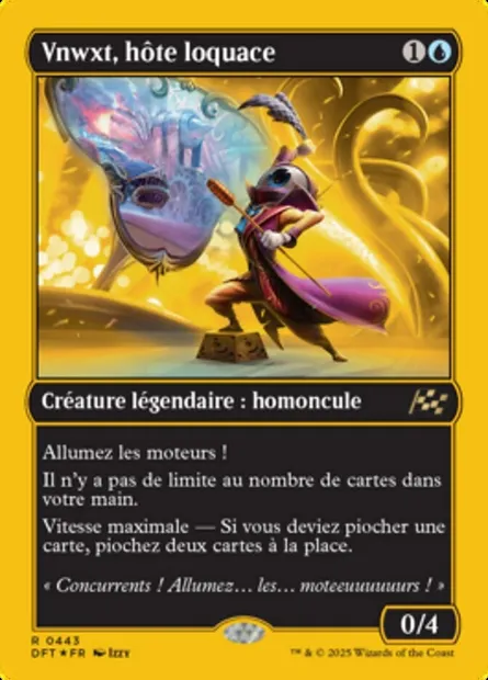 Vnwxt, hôte loquace, carte Magic DFT 443 — extension Aetherdrift