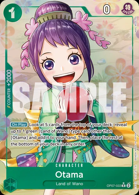 Otama, One Piece card OP07-022 — 500 YEARS IN THE FUTURE set