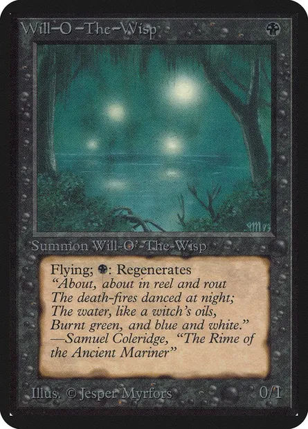 Will-o'-the-Wisp, Magic card LEA 135 — Limited Edition Alpha set
