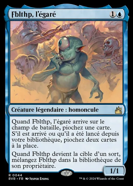 Fblthp, l'égaré, carte Magic RVR 44 — extension Ravnica Remastered
