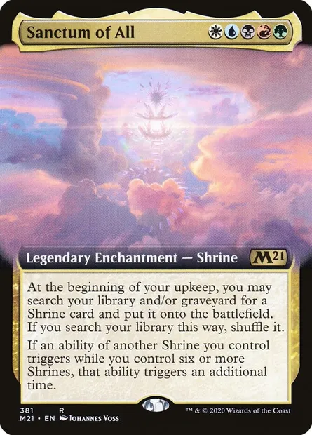 Sanctum of All, Magic card M21 381 — Core Set 2021 set