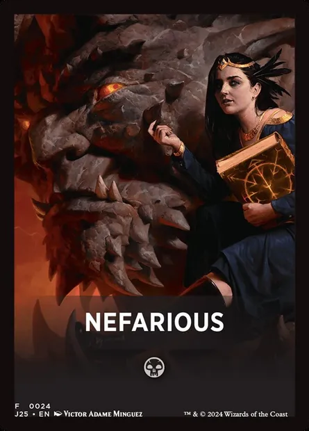 Nefarious, carte Magic FJ25 24 — extension Foundations Jumpstart Front Cards