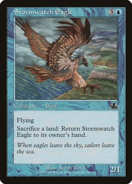 Stormwatch Eagle, Magic card PCY 50 — Prophecy set