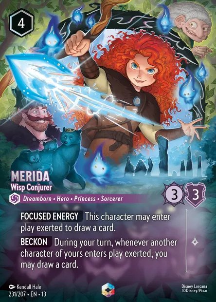 Merida - Wisp Conjurer, Disney Lorcana card CH13-231 — Attack of the Vine! set