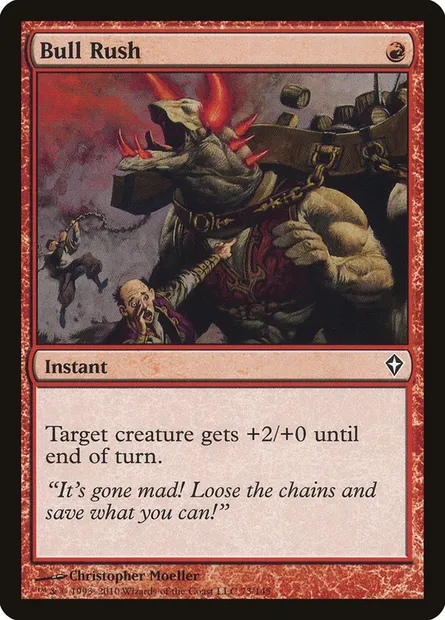 Bull Rush, Magic card WWK 73 — Worldwake set