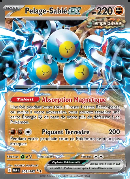 Pelage-Sablé-ex, carte Pokémon PAR 108 — extension Faille Paradoxe