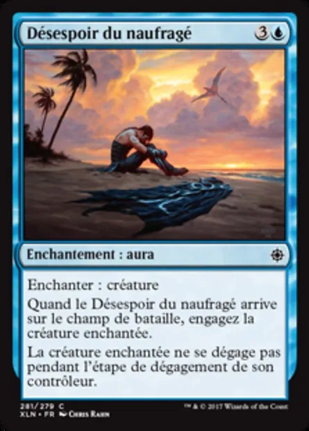 Désespoir du naufragé, carte Magic XLN 281 — extension Ixalan
