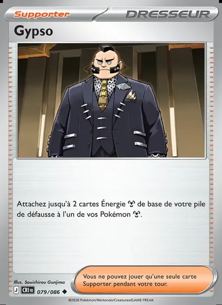 Gypso, carte Pokémon CRI 079 — extension Chaos Ascendant