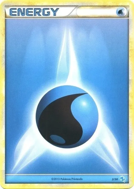 Water Energy, Pokémon card TK4G 002 — HS Trainer Kit (Gyarados) set