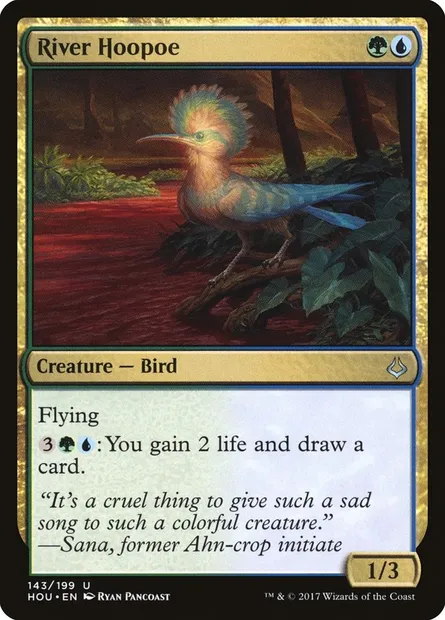 River Hoopoe, Magic card HOU 143 — Hour of Devastation set