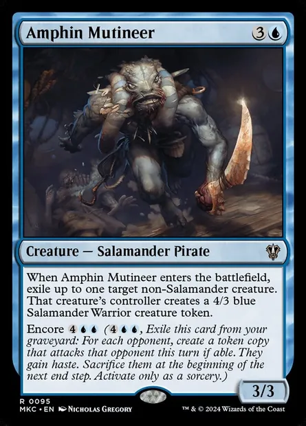 Amphin Mutineer, Magic card MKC 95 — Murders at Karlov Manor Commander set