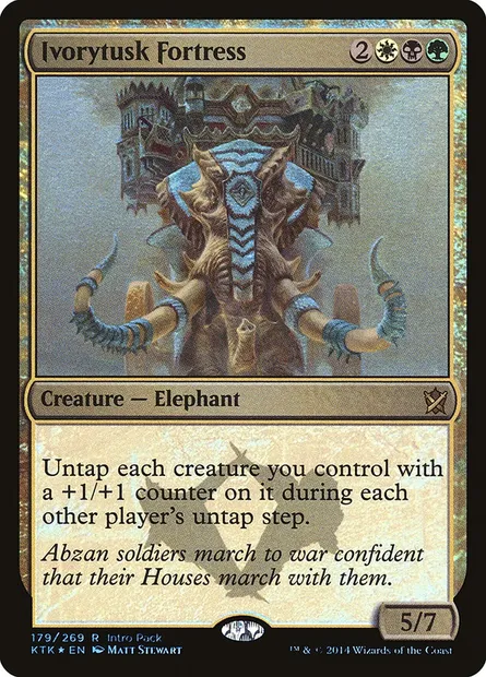 Ivorytusk Fortress, Magic card PKTK 179 — Khans of Tarkir Promos set