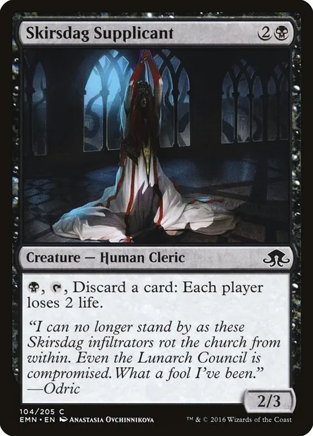 Skirsdag Supplicant, Magic card EMN 104 — Eldritch Moon set