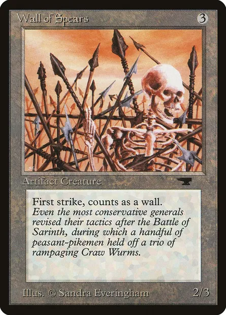Wall of Spears, Magic card ATQ 77 — Antiquities set
