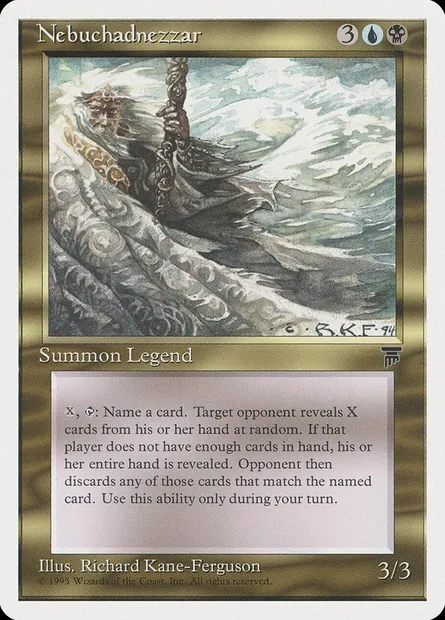 Nebuchadnezzar, Magic card CHR 80 — Chronicles set