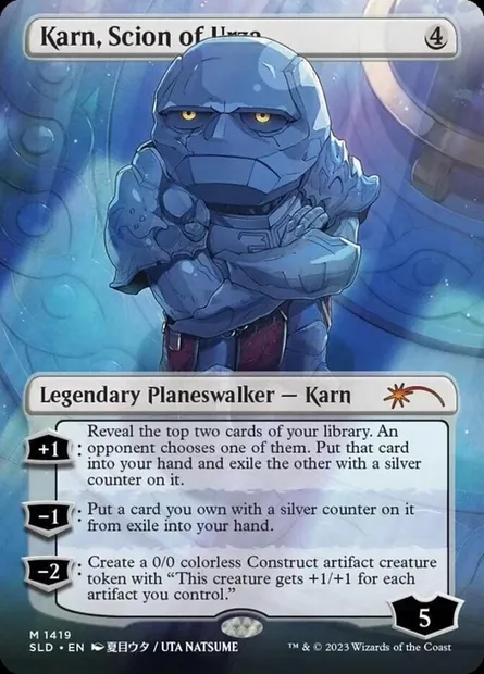 Karn, Scion of Urza, Magic card SLD 1419 — Secret Lair Drop set