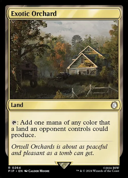 Exotic Orchard, Magic card PIP 264 — Fallout set
