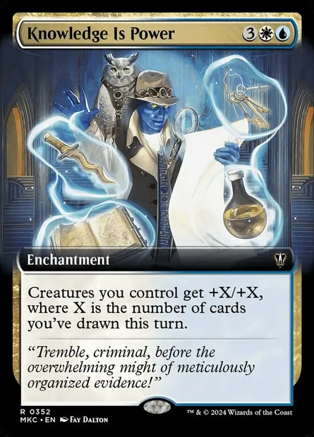 Knowledge Is Power, Magic card MKC 352 — Murders at Karlov Manor Commander set