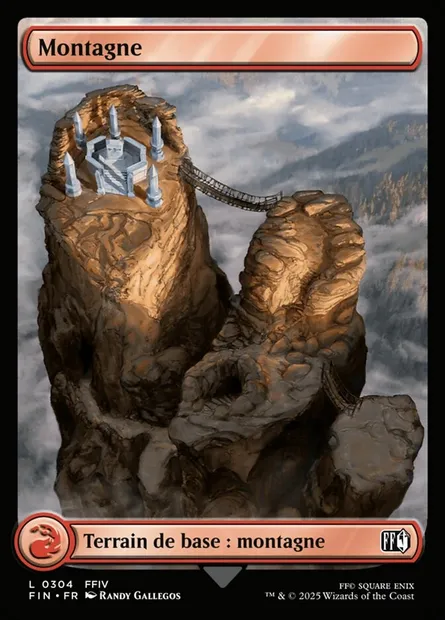 Montagne, carte Magic FIN 304 — extension Final Fantasy