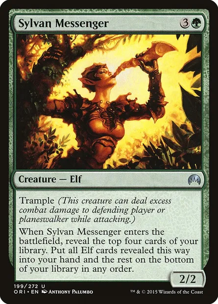 Sylvan Messenger, Magic card ORI 199 — Magic Origins set