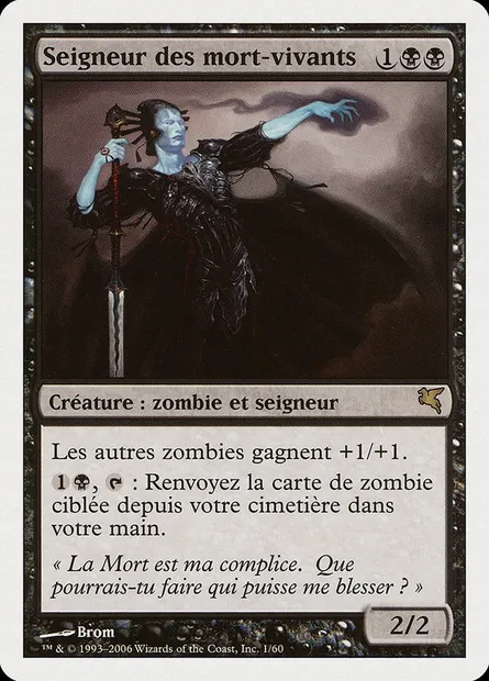 Seigneur des mort-vivants, carte Magic PSAL F1 — extension Salvat 2005