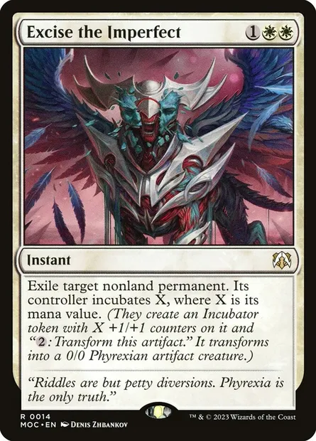 Excise the Imperfect, Magic card MOC 14 — March of the Machine Commander set