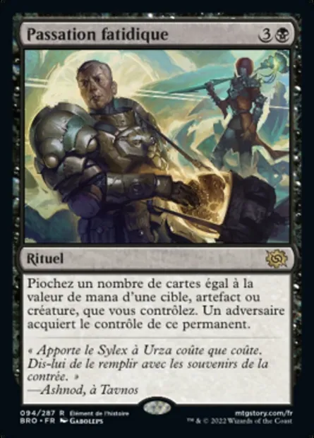 Passation fatidique, carte Magic BRO 94 — extension La Guerre Fratricide