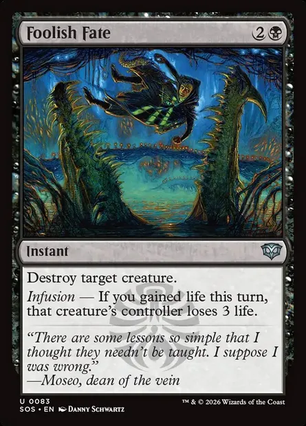 Foolish Fate, Magic card SOS 83 — Secrets of Strixhaven set
