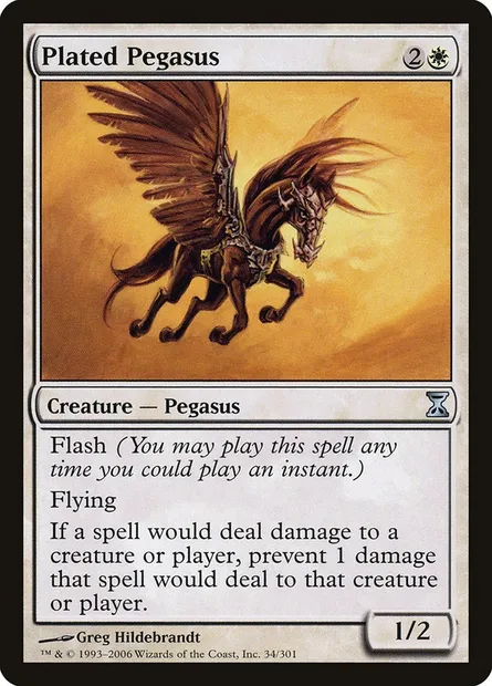 Plated Pegasus, Magic card TSP 34 — Time Spiral set