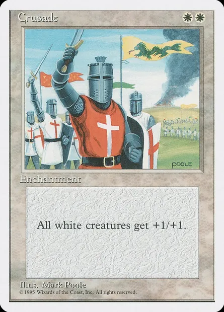 Croisade, carte Magic 4ED 20 — extension Quatrième Edition