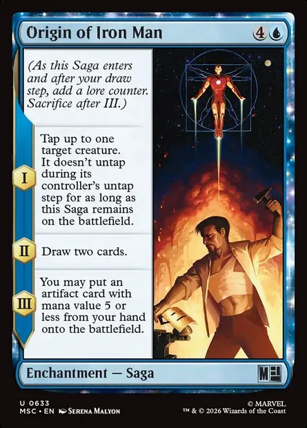 Origin of Iron Man, Magic card MSC 633 — Marvel Super Heroes Commander set