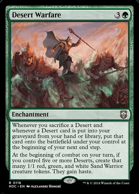 Desert Warfare, Magic card M3C 116 — Modern Horizons 3 Commander set