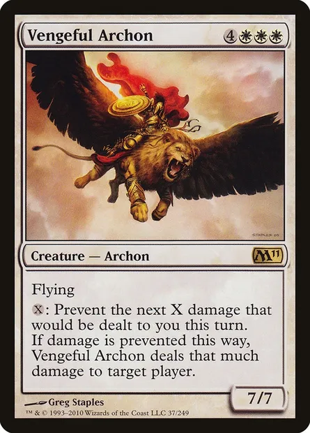 Vengeful Archon, Magic card M11 37 — Magic 2011 set