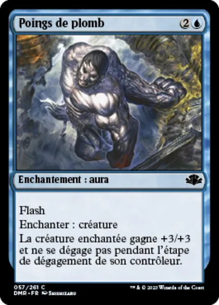 Poings de plomb, carte Magic DMR 57 — extension Dominaria Remastered