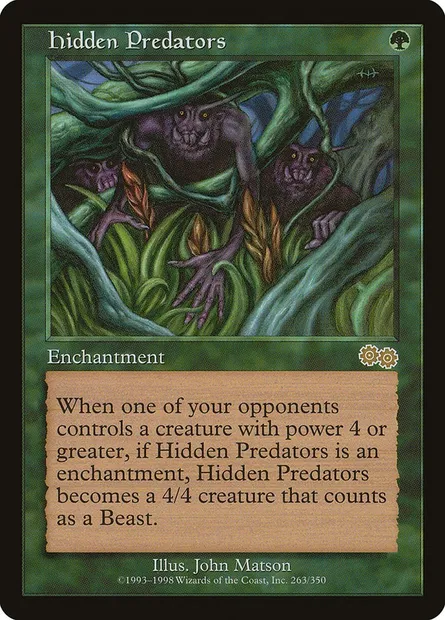 Prédateurs cachés, carte Magic USG 263 — extension Epopée d'Urza