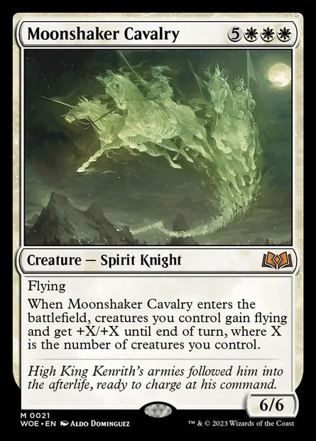 Moonshaker Cavalry, Magic card WOE 21 — Wilds of Eldraine set