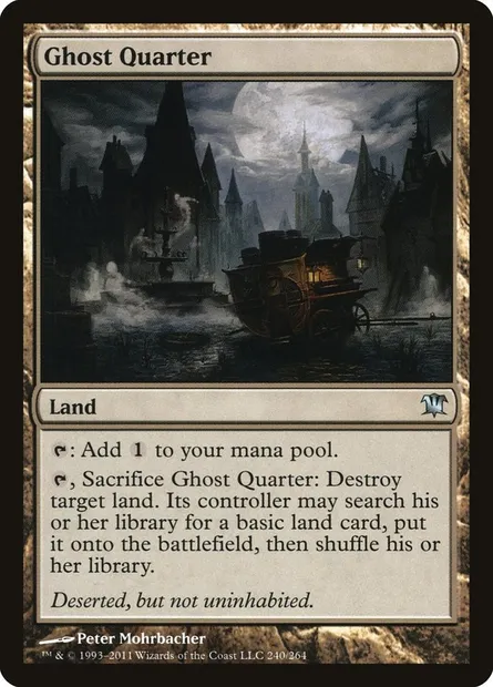 Ghost Quarter, Magic card ISD 240 — Innistrad set