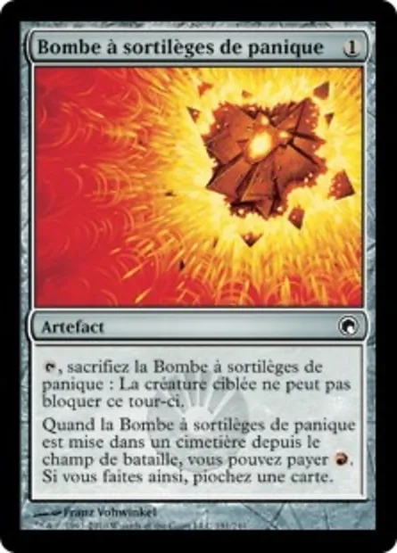 Bombe à sortilèges de panique, carte Magic SOM 191 — extension Cicatrices de Mirrodin
