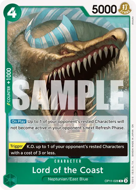 Lord of the Coast, One Piece card OP11-028 — A FIST OF DIVINE SPEED set