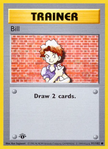 Bill, Pokémon card BS 91 — Base Set set
