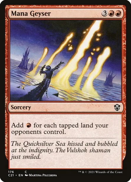 Mana Geyser, Magic card C21 176 — Commander 2021 set