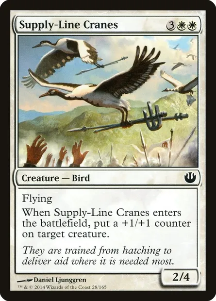 Supply-Line Cranes, Magic card JOU 28 — Journey into Nyx set