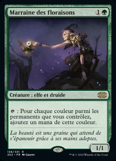 Marraine des floraisons, carte Magic 2X2 138 — extension Double Masters 2022