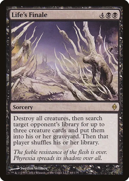 Life's Finale, Magic card NPH 65 — New Phyrexia set