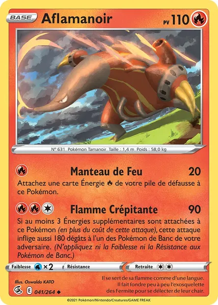 Aflamanoir, carte Pokémon FST 41 — extension Poing de Fusion