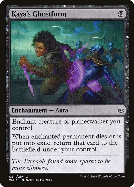 Kaya's Ghostform, Magic card WAR 94 — War of the Spark set