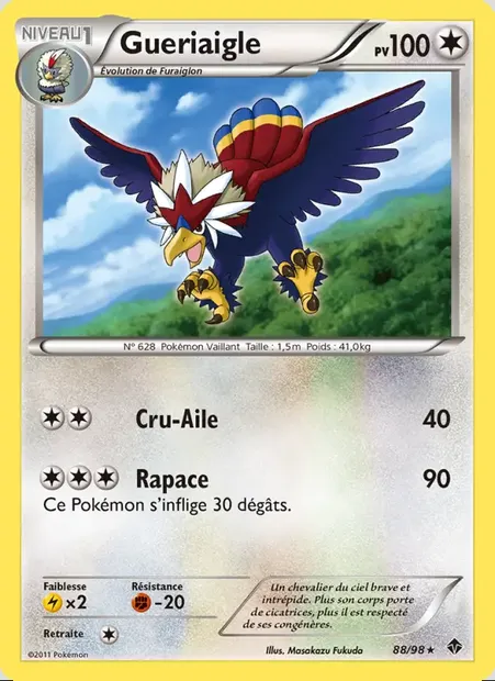 Gueriaigle, carte Pokémon EPO 88 — extension Pouvoirs Émergents