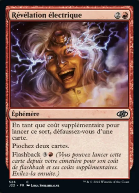 Révélation électrique, carte Magic J22 526 — extension Jumpstart 2022
