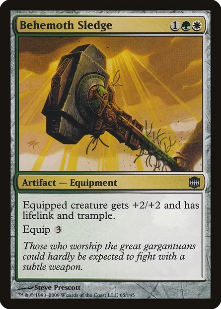 Behemoth Sledge, Magic card ARB 65 — Alara Reborn set